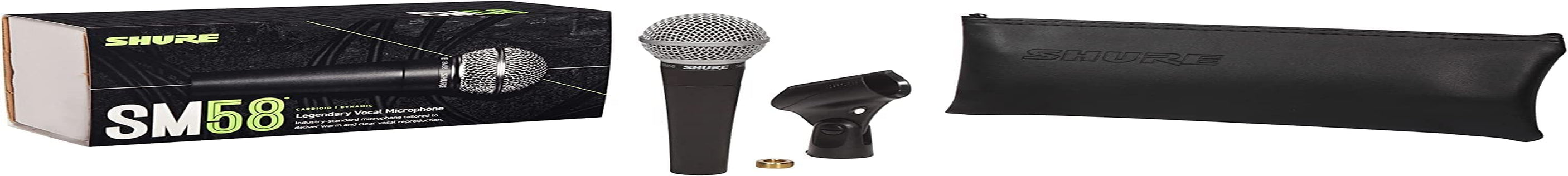 SM58 Pro XLR Dynamic Microphone - Professional Studio & Live Performance Cardioid Mic for Vocals, Podcasting, and Recording (SM58-LC)