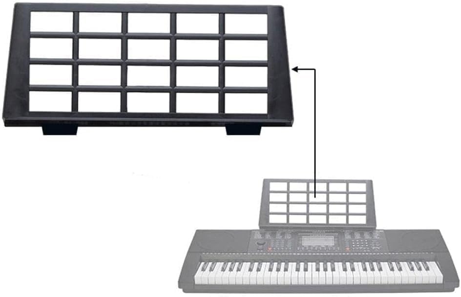 Black Keyboard Music Score Stand - Electronic Sheet Music Stands - Musical Instrument Parts Portable Durable Suitable Organ Holder - Instrument Accessories - Sheet Music Stands