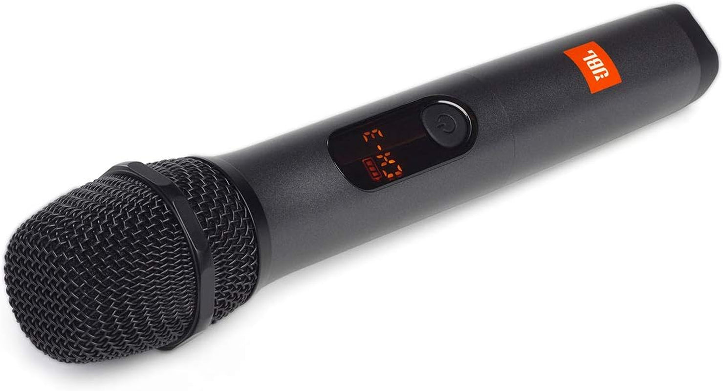 Wireless Two Microphone System with Dual-Channel Receiver, Black