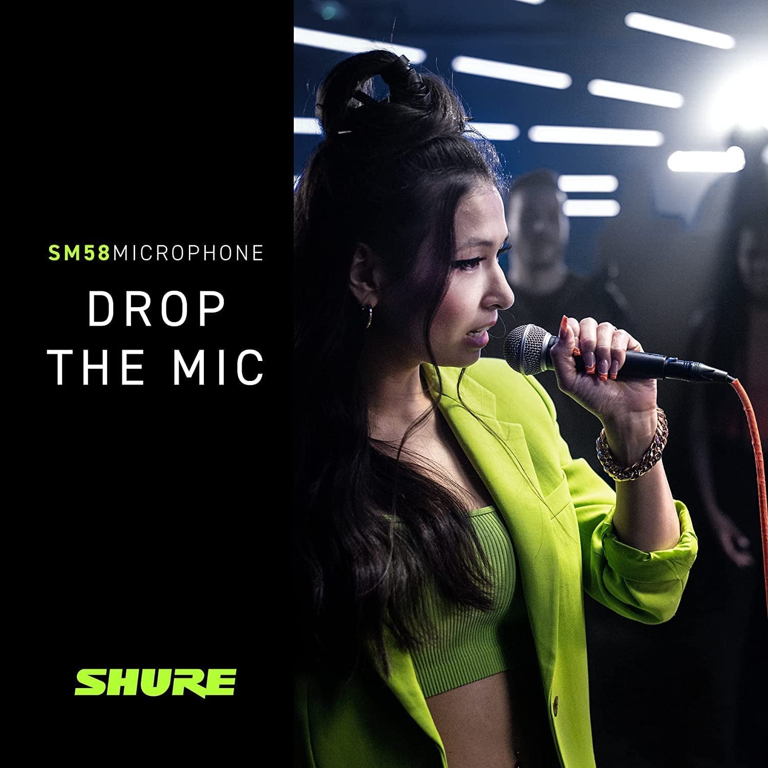 SM58 Pro XLR Dynamic Microphone - Professional Studio & Live Performance Cardioid Mic for Vocals, Podcasting, and Recording (SM58-LC)