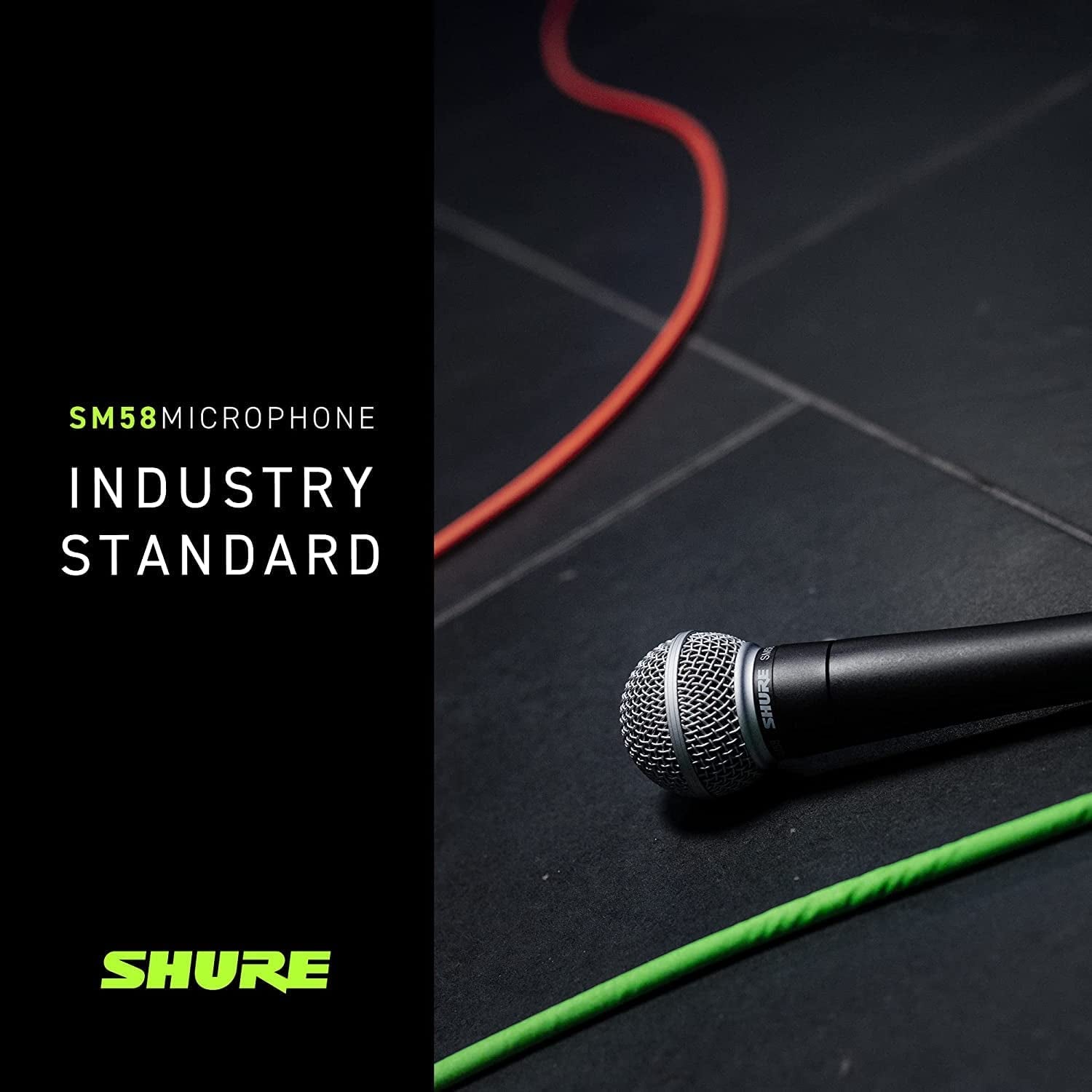 SM58 Pro XLR Dynamic Microphone - Professional Studio & Live Performance Cardioid Mic for Vocals, Podcasting, and Recording (SM58-LC)