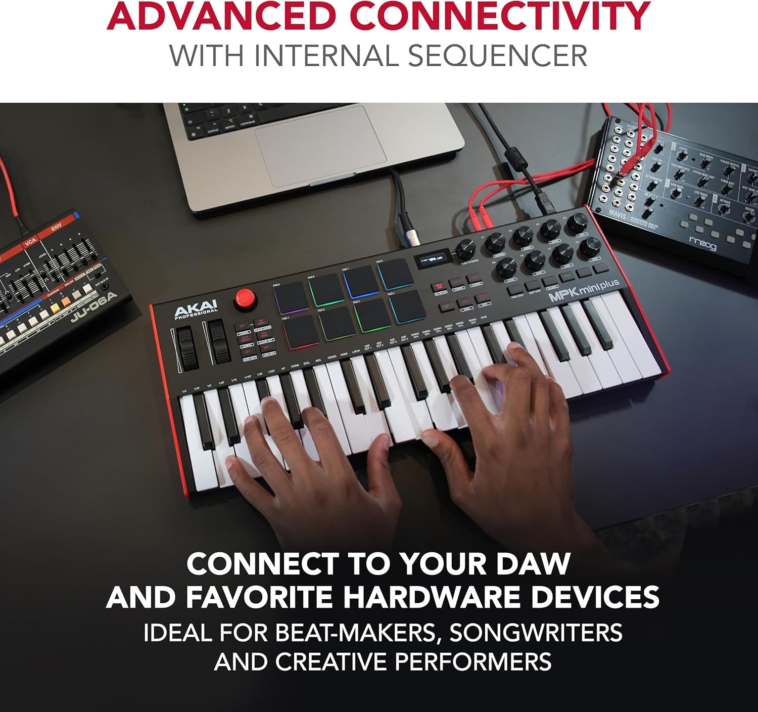 37-Key Akai MPK Mini plus - USB MIDI Keyboard Controller